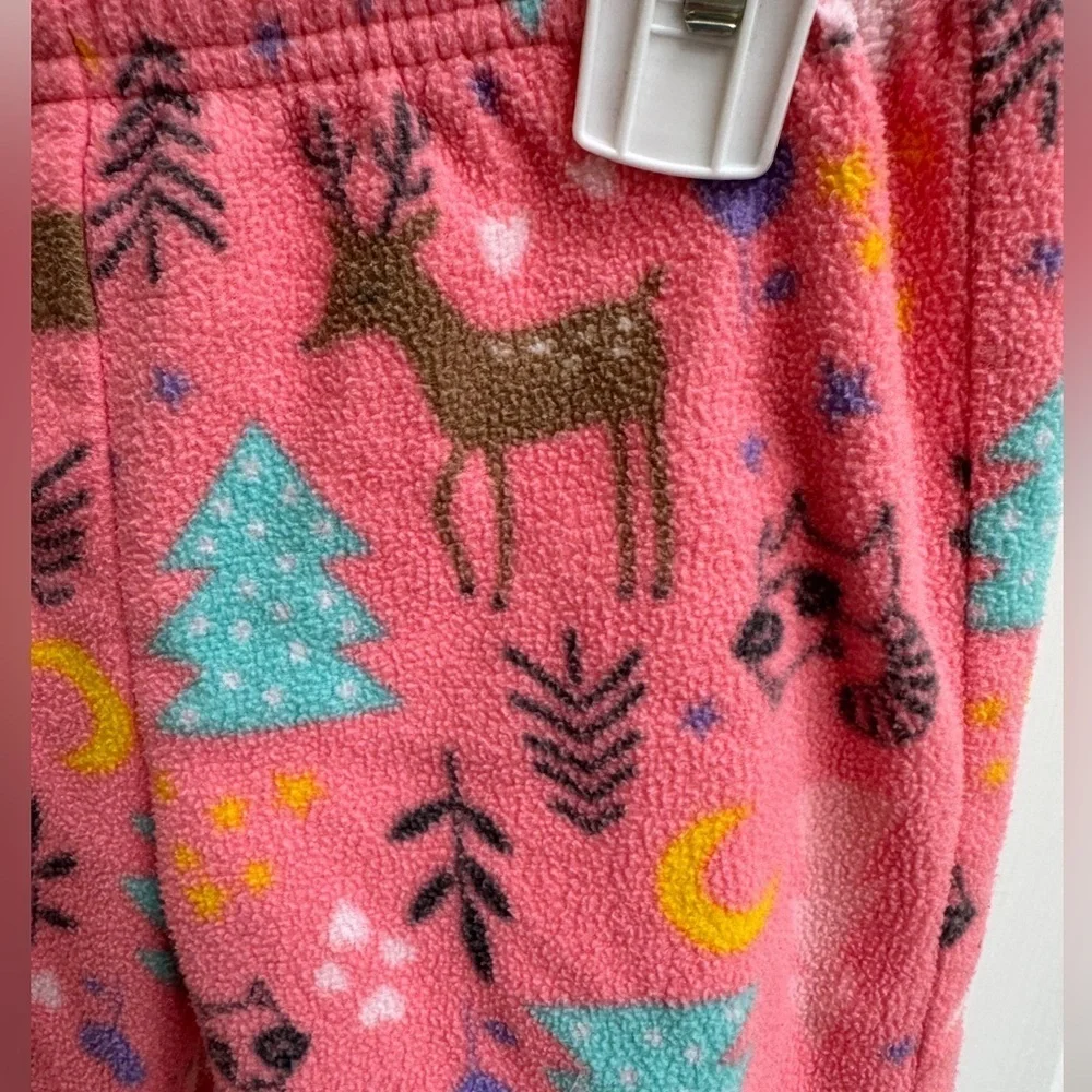 Carter’s 2T Girls Pink Forest Fleece Pajama Pants